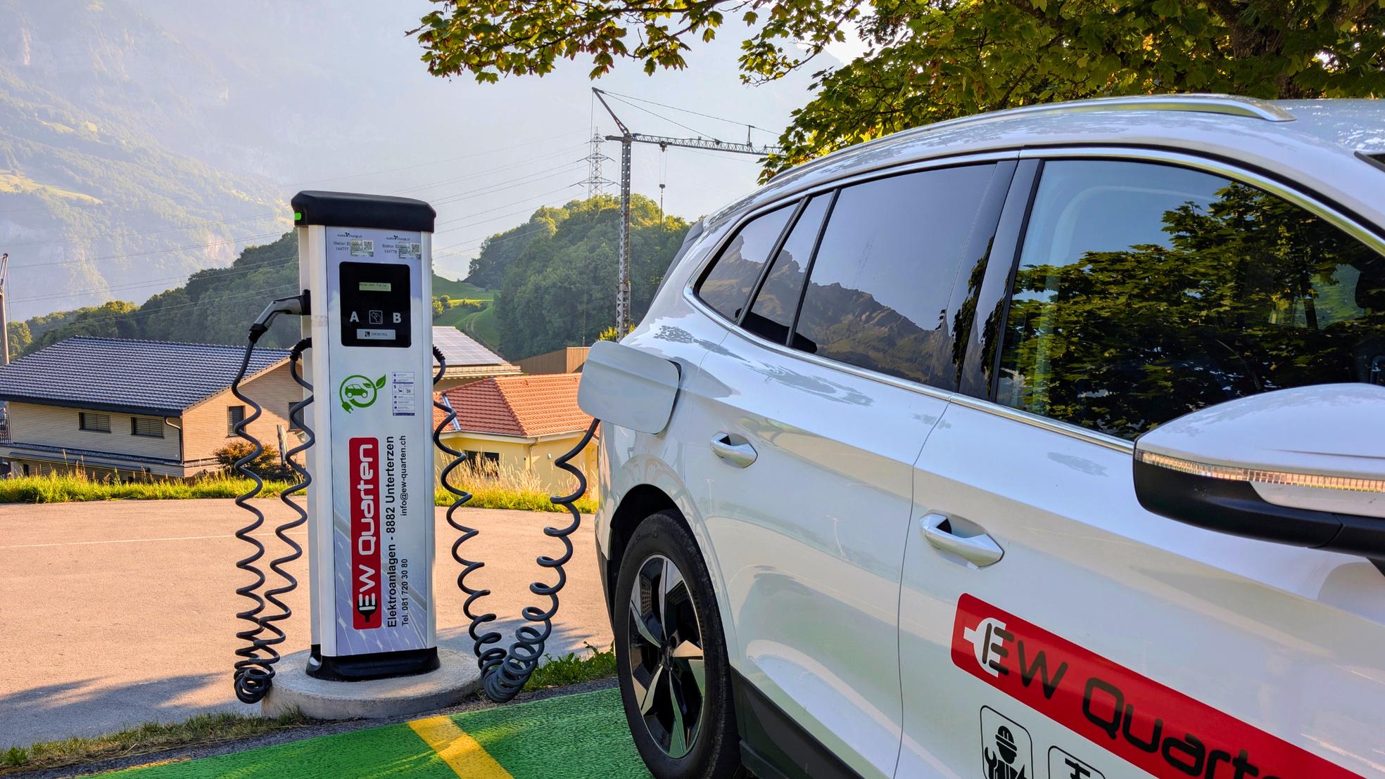 Bild von Elektrizitätswerk Quarten: Öffentliche Ladeinfrastruktur für Einheimische und Tourismus