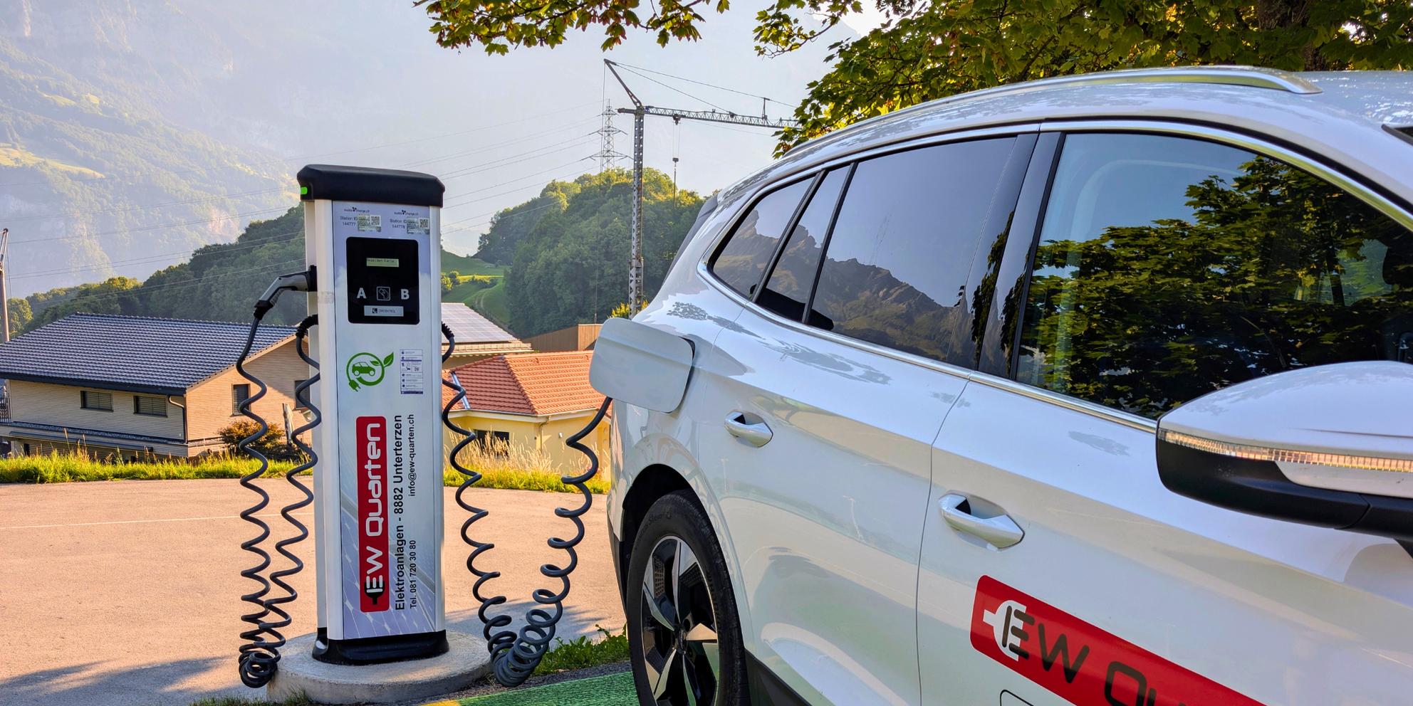 Bild von Elektrizitätswerk Quarten: Öffentliche Ladeinfrastruktur für Einheimische und Tourismus